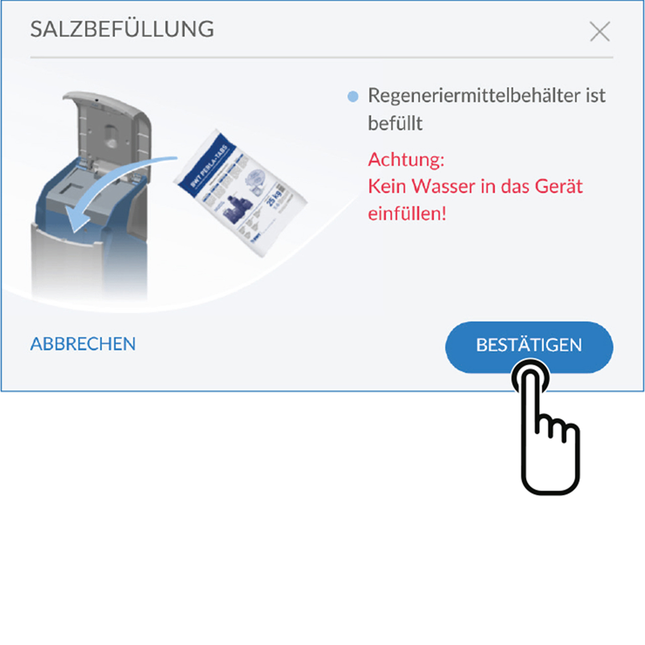Salzbefüllung klein