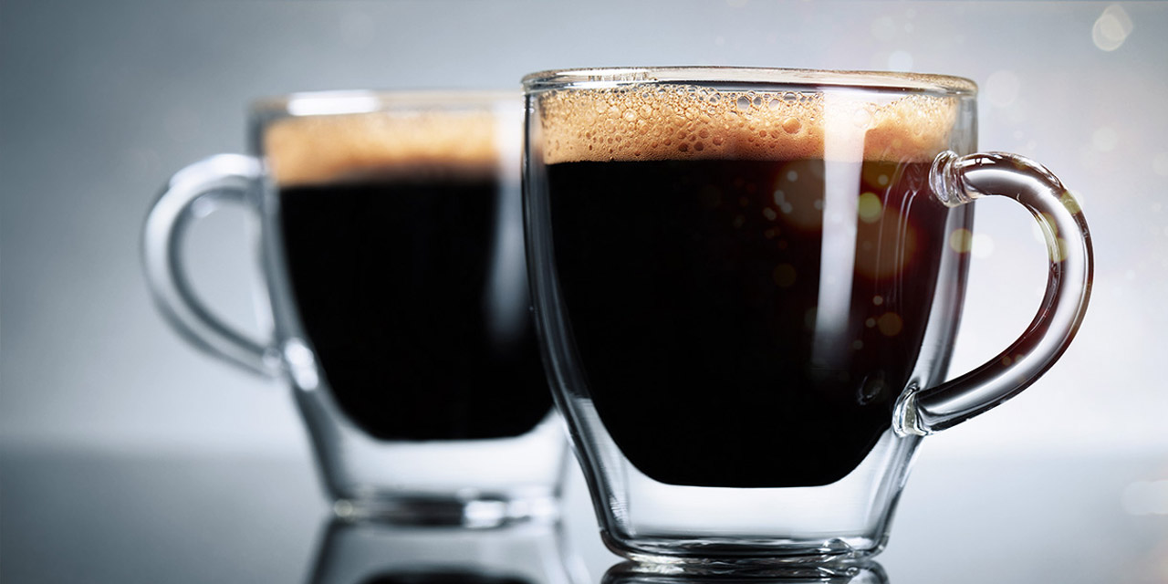 Two fresh cups of coffee