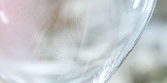 Weinglas Makro groß