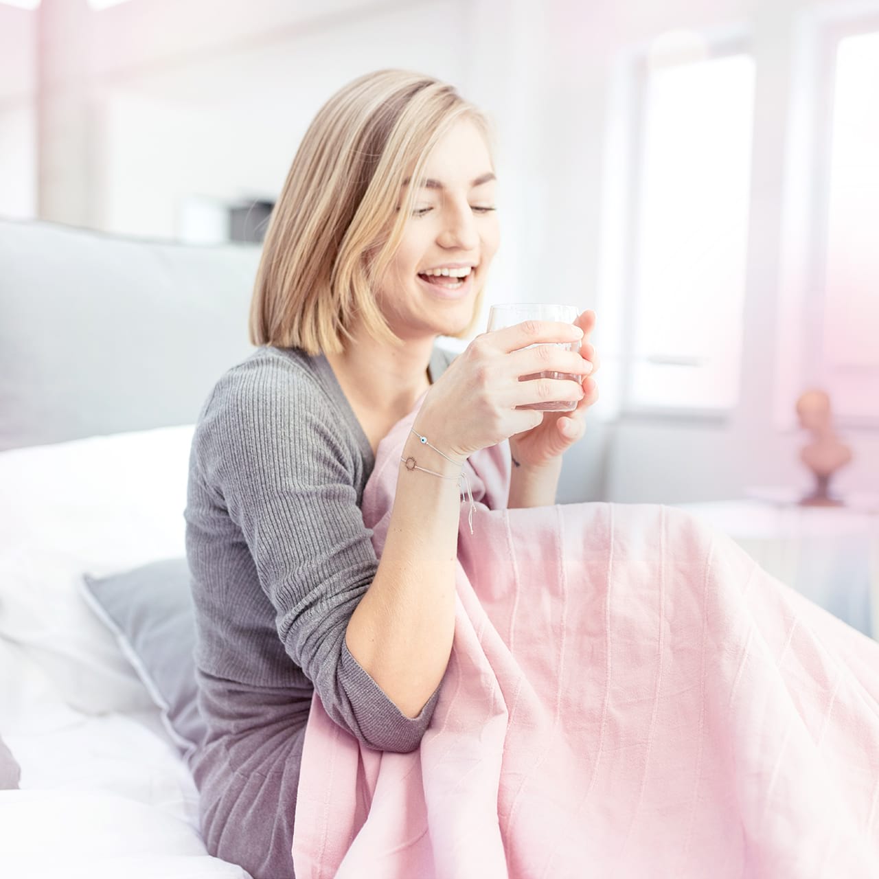 Nach dem Aufstehen trinken