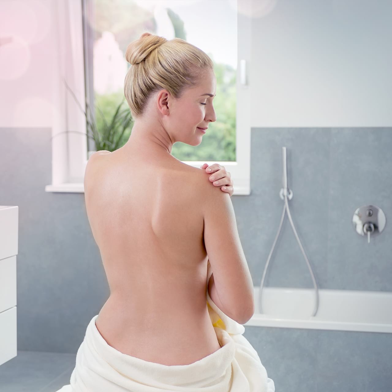 Haut und Haare bei Perlwasser