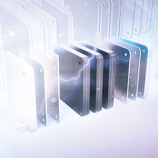 Layers of a hydrogen fuel cell